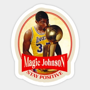 Magic Johnson // Stay positive Sticker